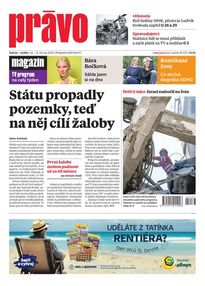 E-magazín Deník Právo - 14.6.2025 - Borgis, a.s.