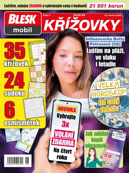 E-magazín BleskMobil KŘÍŽOVKY - 6/2025 - CZECH NEWS CENTER a. s.