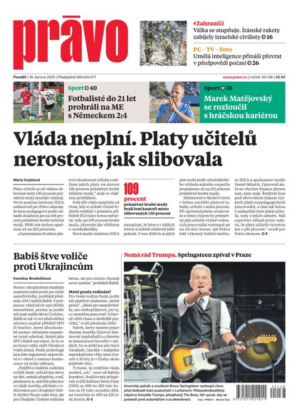 E-magazín Deník Právo - 16.6.2025 - Borgis, a.s.