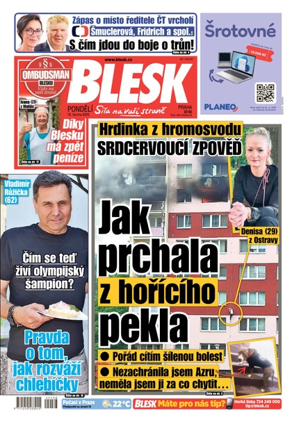 E-magazín Blesk - 16.06.2025 - CZECH NEWS CENTER a. s.