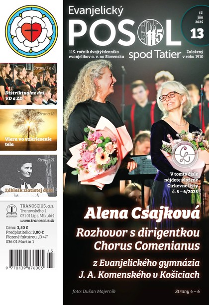 E-magazín Evanjelický posol spod Tatier 13/2025 - TRANOSCIUS a.s.