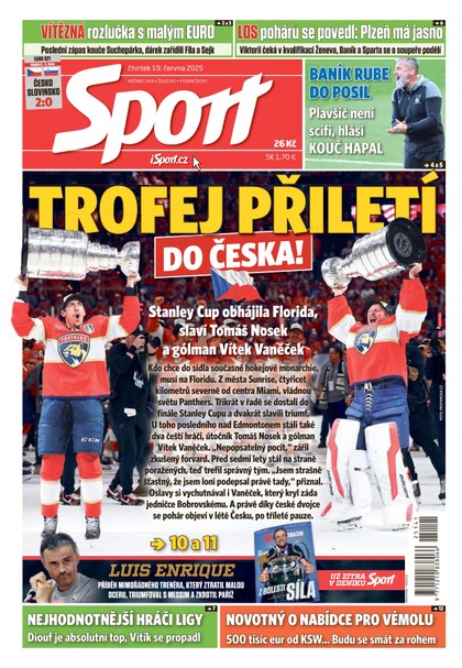 E-magazín Sport - 19.06.2025 - CZECH NEWS CENTER a. s.