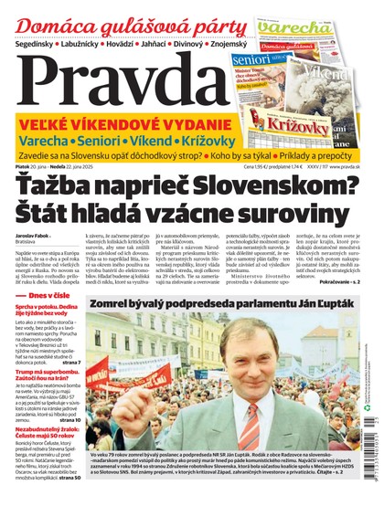 E-magazín Denník Pravda 20. 6. 2025 - OUR MEDIA SR a. s.