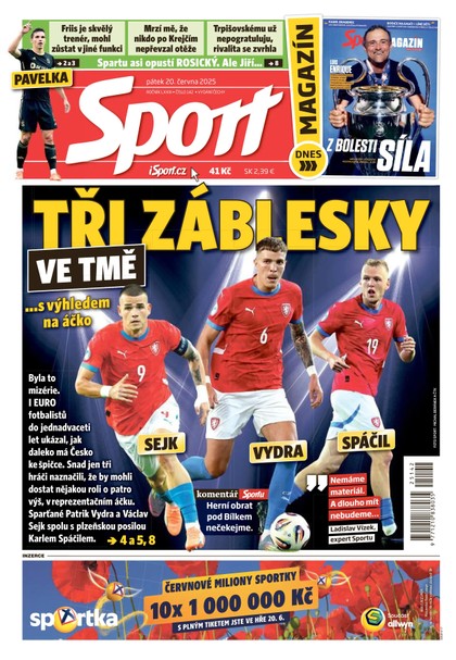 E-magazín Sport - 20.06.2025 - CZECH NEWS CENTER a. s.