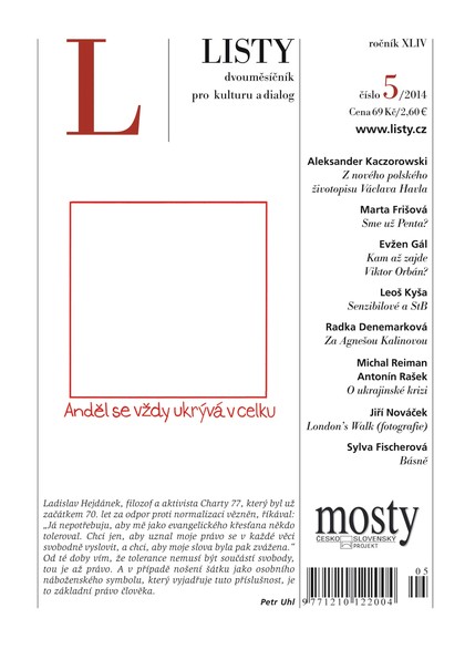 E-magazín Listy 5/2014 - Listy, dvouměsíčník pro kulturu a dialog
