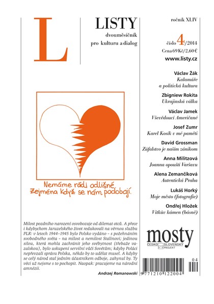E-magazín Listy 4/2014 - Listy, dvouměsíčník pro kulturu a dialog
