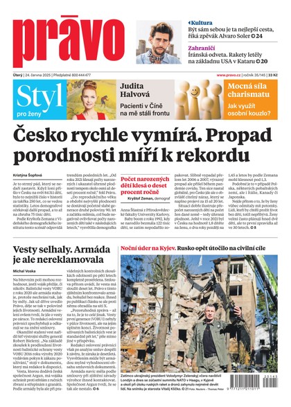 E-magazín Deník Právo - 24.6.2025 - Borgis, a.s.