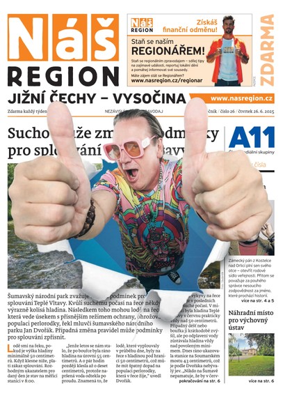 E-magazín Náš Region - Jižní Čechy 26/2025 - A 11 s.r.o.