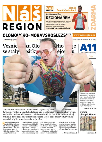 E-magazín Náš Region - Olomoucko/Moravskoslezsko 26/2025 - A 11 s.r.o.