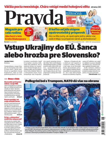 E-magazín Denník Pravda 26. 6. 2025 - OUR MEDIA SR a. s.