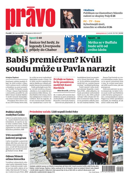 E-magazín Deník Právo - 30.6.2025 - Borgis, a.s.