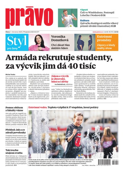 E-magazín Deník Právo - 1.7.2025 - Borgis, a.s.