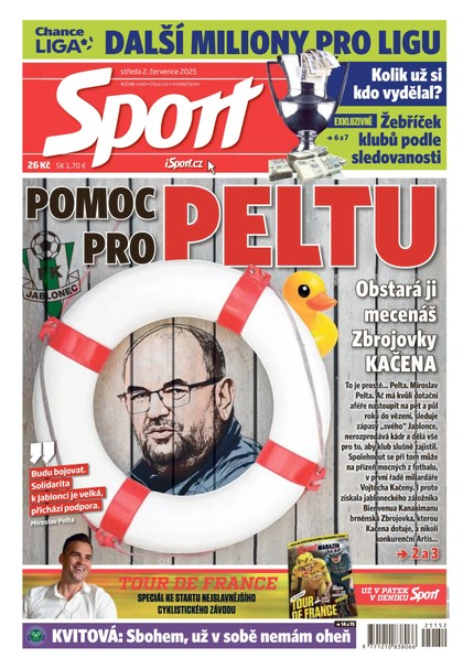 E-magazín Sport - 02.07.2025 - CZECH NEWS CENTER a. s.