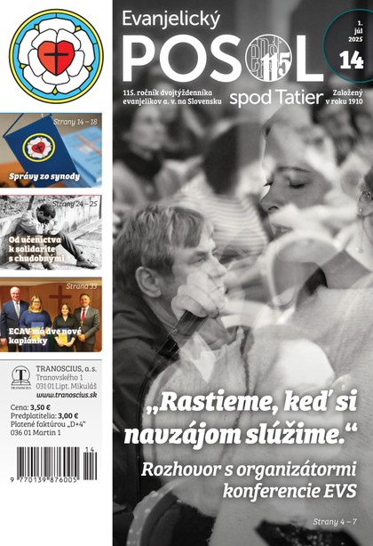 E-magazín Evanjelický posol spod Tatier 14/2025 - TRANOSCIUS a.s.