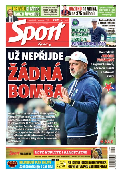 E-magazín Sport - 07.07.2025 - CZECH NEWS CENTER a. s.