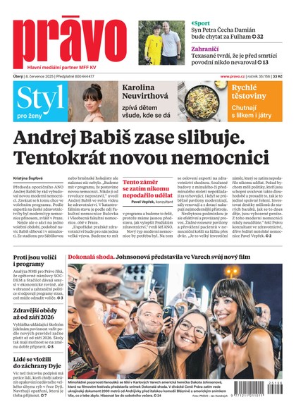 E-magazín Deník Právo - 8.7.2025 - Borgis, a.s.