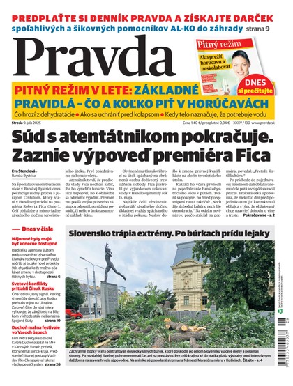 E-magazín Denník Pravda 9. 7. 2025 - OUR MEDIA SR a. s.