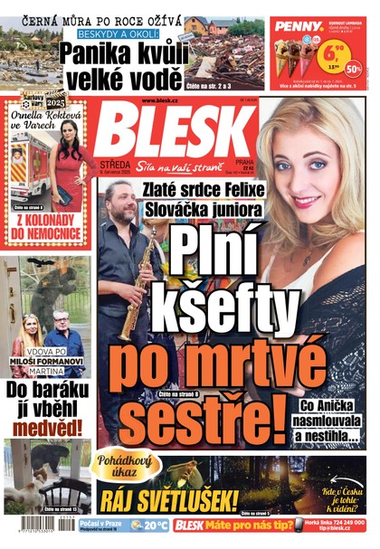 E-magazín Blesk - 09.07.2025 - CZECH NEWS CENTER a. s.
