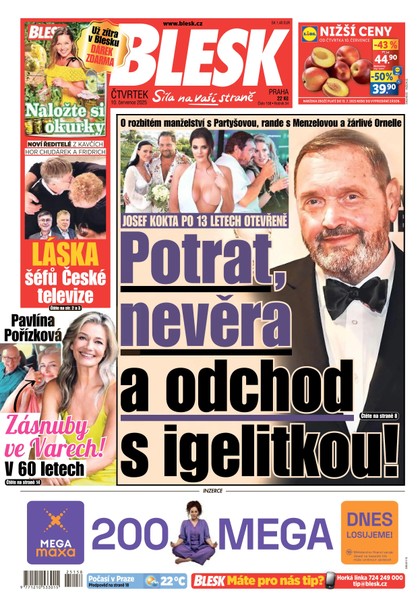 E-magazín Blesk - 10.07.2025 - CZECH NEWS CENTER a. s.