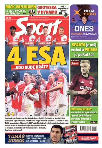 E-magazín Sport - 10.07.2025 - CZECH NEWS CENTER a. s.