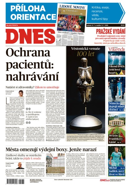 E-magazín MF DNES - 12.07.2025 - MAFRA, a.s.