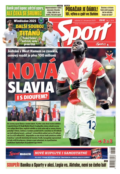 E-magazín Sport - 12.07.2025 - CZECH NEWS CENTER a. s.