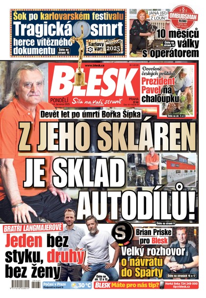 E-magazín Blesk - 14.07.2025 - CZECH NEWS CENTER a. s.