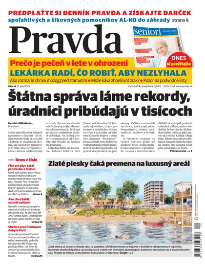 E-magazín Denník Pravda 15. 7. 2025 - OUR MEDIA SR a. s.