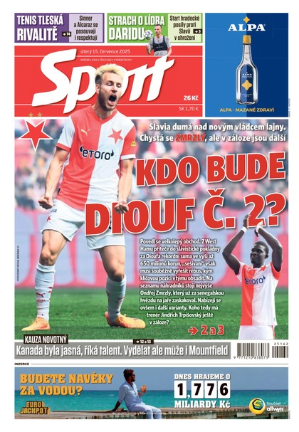 E-magazín Sport - 15.07.2025 - CZECH NEWS CENTER a. s.