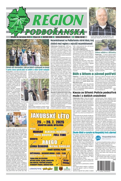 E-magazín Region Podbořanska 29/25 - Ohře Media