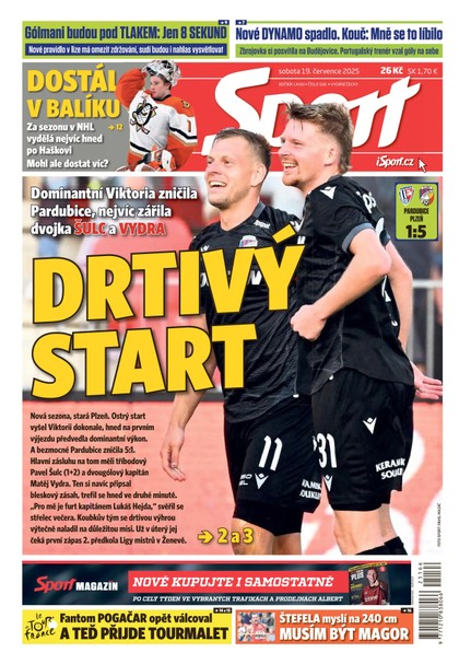E-magazín Sport - 19.07.2025 - CZECH NEWS CENTER a. s.