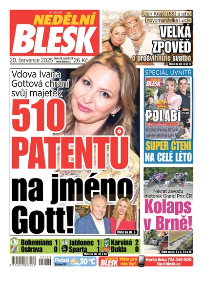 E-magazín NEDĚLNÍ BLESK - 20.07.2025 - CZECH NEWS CENTER a. s.