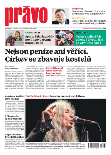 E-magazín Deník Právo - 21.7.2025 - Borgis, a.s.