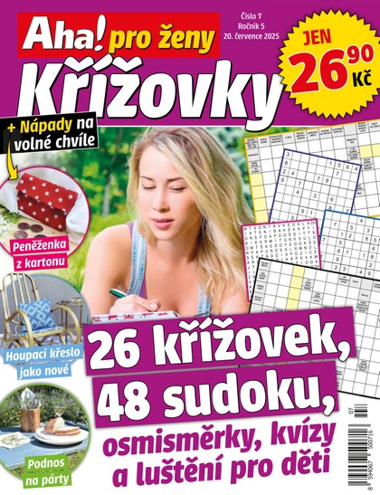 E-magazín Aha! pro ženy křížovky 7/2025 - CZECH NEWS CENTER a. s.
