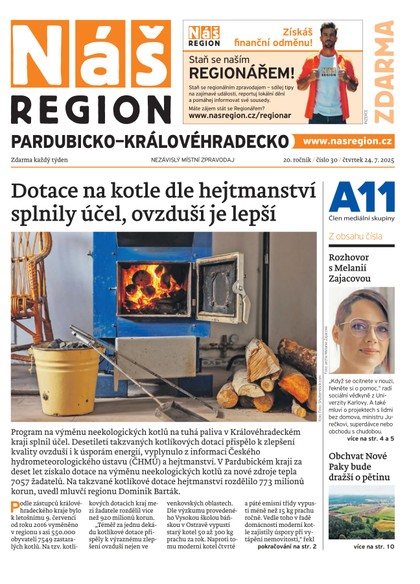 E-magazín Náš Region - Pardubicko/Královéhradecko 30/2025 - A 11 s.r.o.