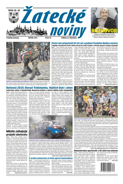 E-magazín Žatecké noviny 30/25 - Ohře Media