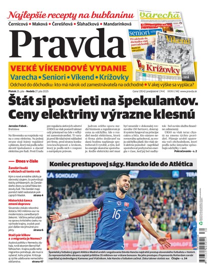 E-magazín Denník Pravda 25. 7. 2025 - OUR MEDIA SR a. s.