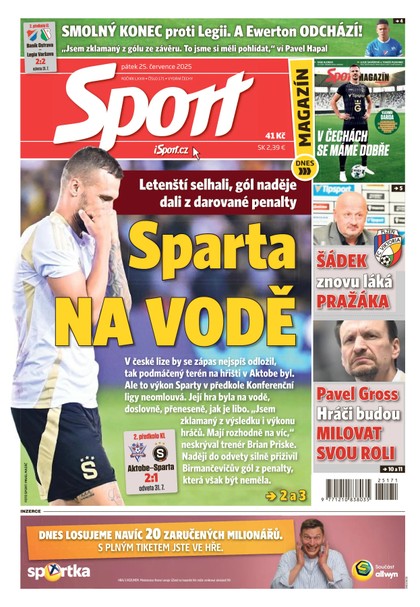 E-magazín Sport - 25.07.2025 - CZECH NEWS CENTER a. s.