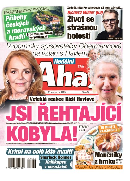 E-magazín NEDĚLNÍ AHA! - 27.07.2025 - CZECH NEWS CENTER a. s.