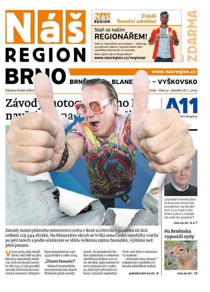 E-magazín Náš Region - Brno 31/2025 - A 11 s.r.o.