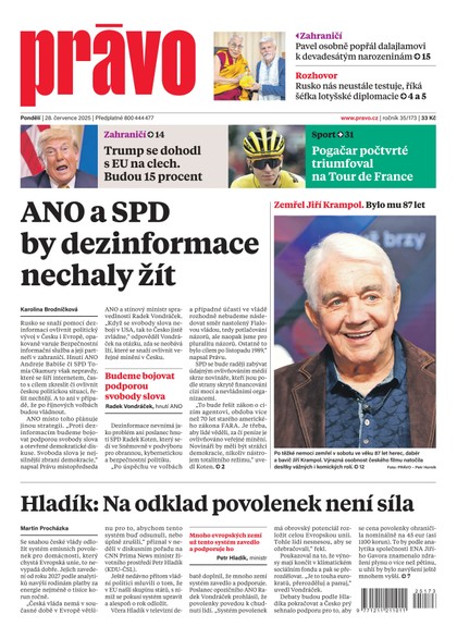 E-magazín Deník Právo - 28.7.2025 - Borgis, a.s.