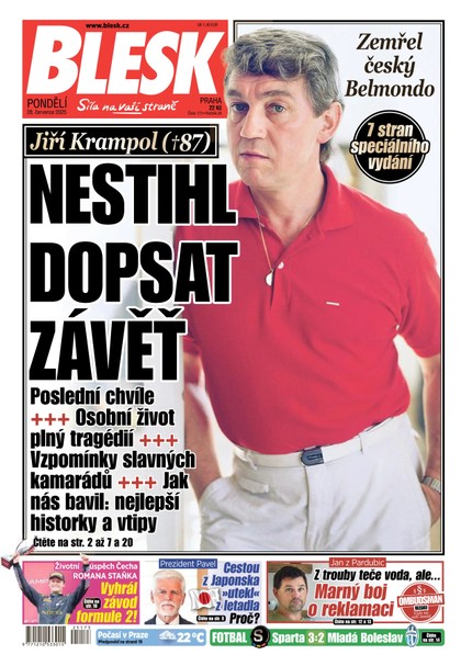 E-magazín Blesk - 28.07.2025 - CZECH NEWS CENTER a. s.