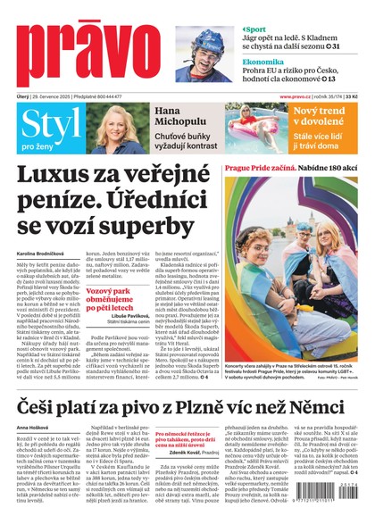 E-magazín Deník Právo - 29.7.2025 - Borgis, a.s.