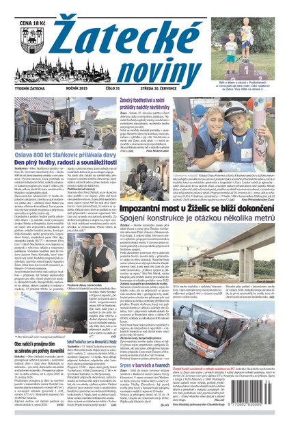 E-magazín Žatecké noviny 31/25 - Ohře Media