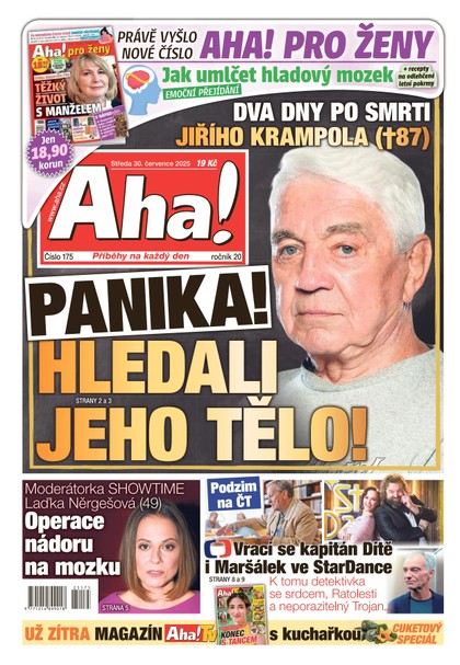 E-magazín AHA! - 30.07.2025 - CZECH NEWS CENTER a. s.