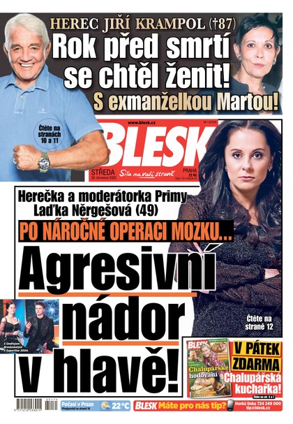 E-magazín Blesk - 30.07.2025 - CZECH NEWS CENTER a. s.