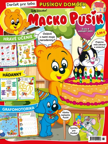 E-magazín Macko Pusík 8/2025 - Pražská vydavatelská společnost