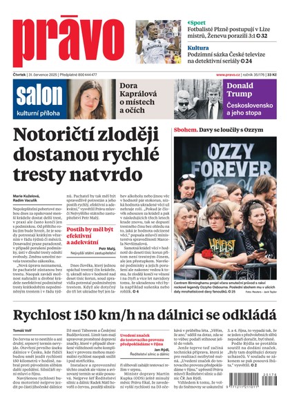 E-magazín Deník Právo - 31.7.2025 - Borgis, a.s.