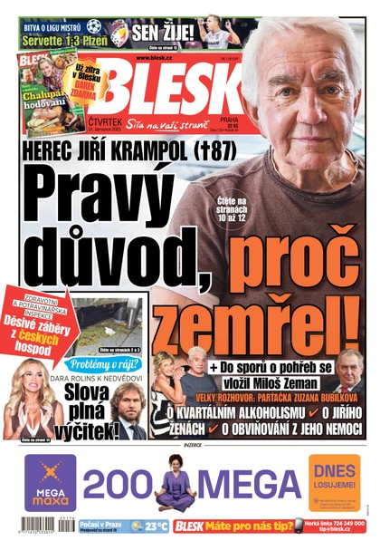 E-magazín Blesk - 31.07.2025 - CZECH NEWS CENTER a. s.