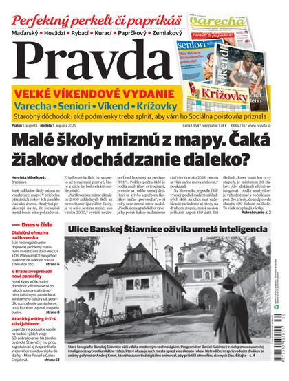 E-magazín Denník Pravda 1. 8. 2025 - OUR MEDIA SR a. s.